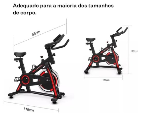 Knakasaki Bicicleta Ergométrica Btetrade Para Spinning Pret - Imagem 5