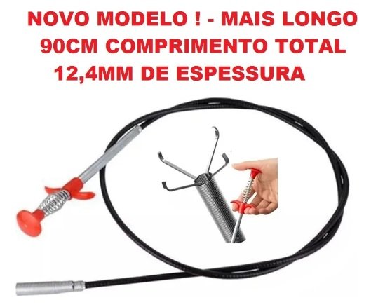 Desentupidor Limpador Pegador Garras Para Pias Ralos Canos - Imagem 9