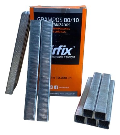 Grampo Tipo 80 10mm 10.000 Un Airfix 80/10 P/ Pneumático Cor N/a - Imagem 4