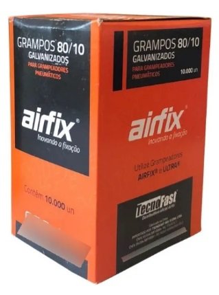 Grampo Tipo 80 10mm 10.000 Un Airfix 80/10 P/ Pneumático Cor N/a - Imagem 3