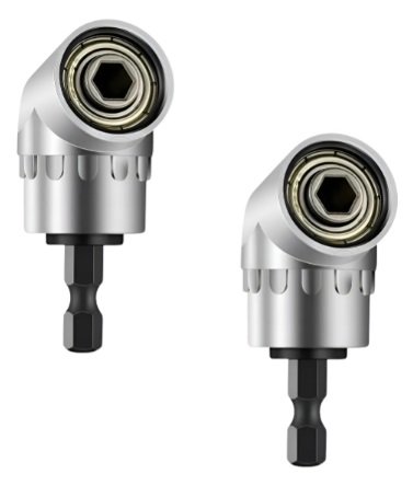 Kit 2 Adaptador Angular Bomvink 105 Graus 90° Parafusadeira Metálico