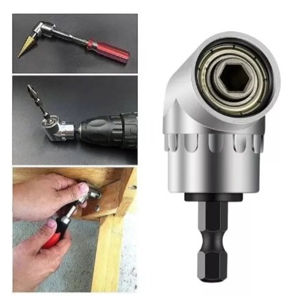 Kit 2 Adaptador Angular Bomvink 105 Graus 90° Parafusadeira Metálico - Imagem 8