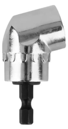 Kit 2 Adaptador Angular Bomvink 105 Graus 90° Parafusadeira Metálico - Imagem 5