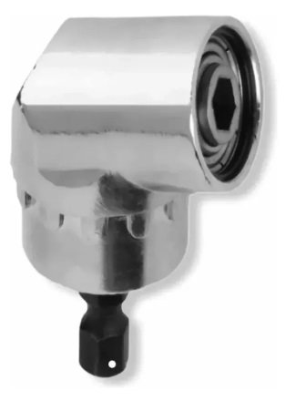 Kit 2 Adaptador Angular Bomvink 105 Graus 90° Parafusadeira Metálico - Imagem 4