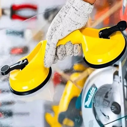 Ventosa Dupla Á Vácuo Sucção Para Mármore Vidros E Pisos - Imagem 5