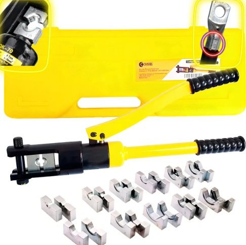 Alicate Hidráulico Prensa Terminais SA Tools com Matrizes 16-300mm - Imagem 4