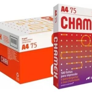 Caixa Papel A4 Sulfite Chamex 75g 5000 Folhas 10 Pacotes Cor Branco