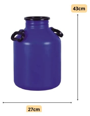 Leiteira Galão Vasilhame Leite 20 Litros Plástico Injesul - Imagem 4