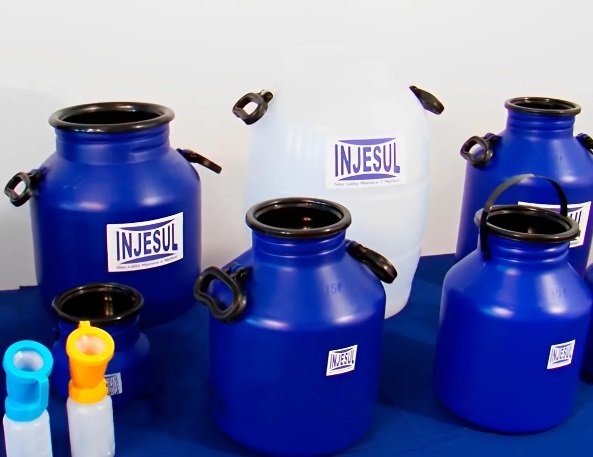 Leiteira Galão Vasilhame Leite 20 Litros Plástico Injesul - Imagem 3