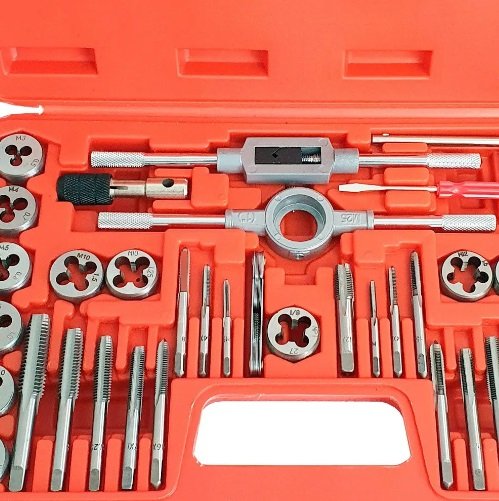 Jogo Macho E Tarraxa Para Metal Aço Tungstênio Com 40 Peças - Imagem 6