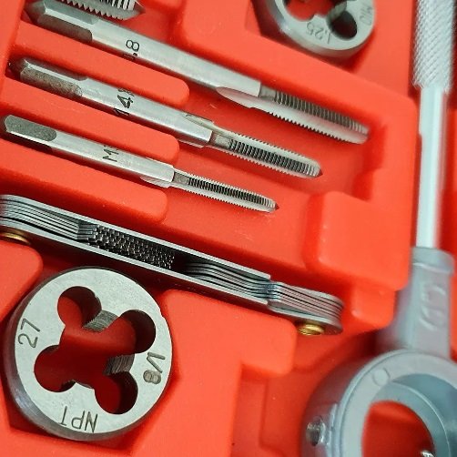 Jogo Macho E Tarraxa Para Metal Aço Tungstênio Com 40 Peças - Imagem 3