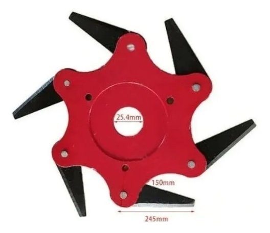 Lamina 6 Pontas Motopoda Canivete Nakasaki Para Roçadeiras - Imagem 3